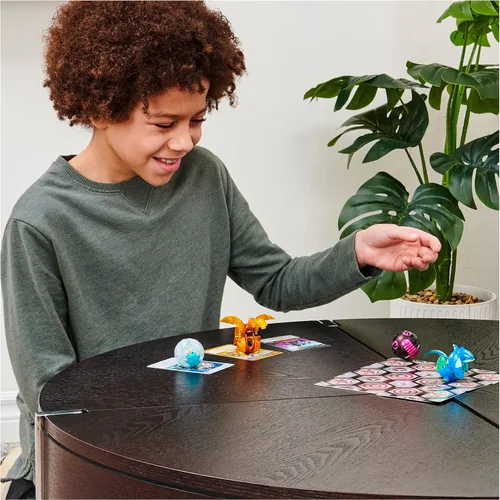 Miniatura 5 de Bakugan Evolutions, Dragonoid (rojo), Platinum Series True Metal Bakugan, 2 BakuCores y tarjeta de personaje, juguetes para niños a partir de 6 años