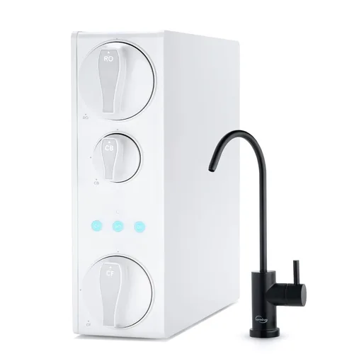 Miniatura 12 de iSpring RO500-BN, Sistema de filtro de agua por ósmosis inversa sin tanque, certificado NSF, 500 GPD de flujo rápido, grifo de níquel cepillado
