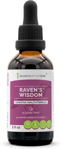 Miniatura 7 de Raven's Wisdom - Extracto sin alcohol, gotas de hierbas de alta potencia, tintura hecha de hoja de ginkgo (Ginkgo Biloba), hierba de Gotu Kola
