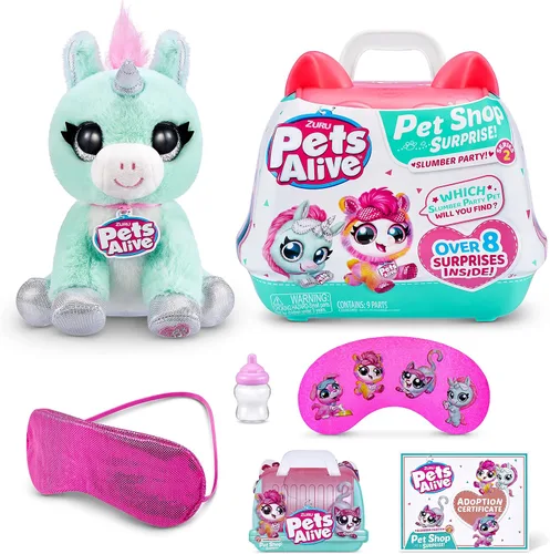 Miniatura 11 de Pets Alive Pet Shop Surprise Serie 2 (cachorro) de ZURU, suave juguete de peluche interactivo electrónico, habla y repite (Speak and Repeat)