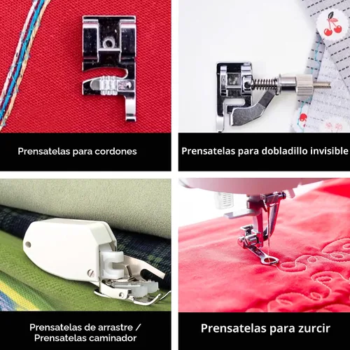 Miniatura 4 de SINGER - Kit de accesorios de máquina de coser, incluye 9 prensatelas, aguja doble y estuche.
