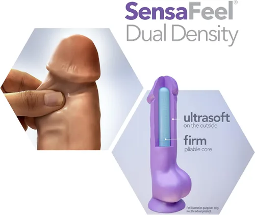 Miniatura 4 de Blush Au Naturel Big Billy Cock - Consolador realista de 9 pulgadas con ventosa con bolas, detalle realista de doble densidad, compatible con anillo