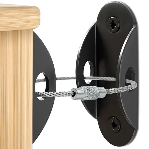 Miniatura 10 de Booda Brand Anclajes para muebles (paquete de 10) para proteger a los bebés, correas de muebles antipuntas, anclaje para muebles que aseguran 400