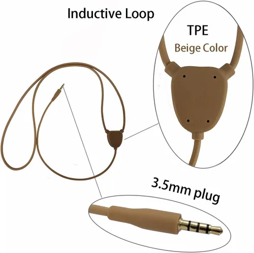 Miniatura 2 de Auricular invisible inalámbrico oculto auricular inductivo bucle para escuchar música (sin auricular y sin micrófono)