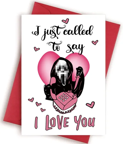Divertida tarjeta del día de San Valentín para novio, novia, marido, esposa, "I Called to Say I Love You", tarjeta de aniversario y cumpleaños para