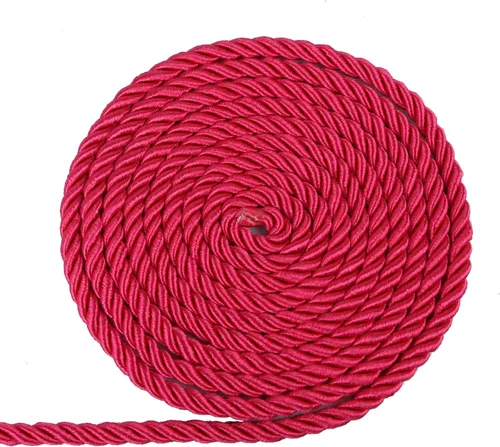 Miniatura 15 de BEL AVENIR Cuerda trenzada de 0.236 in y 16 yardas, cuerda decorativa de nailon hecha a mano para costura, manualidades, tapicería, decoración