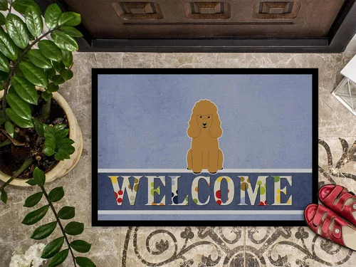 Miniatura 3 de Caroline's Treasures BB5650MAT - Tapete de bienvenida color caniche de bienvenida de 18 x 27 pulgadas, para interiores y exteriores, para entrada