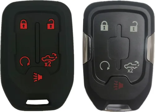 Carcasa para llavero remoto de entrada sin llave compatible con Chevrolet 2019 2020 2021 Silverado 1500 2500 2500HD 3500HD GMC Sierra 1500 2500HD