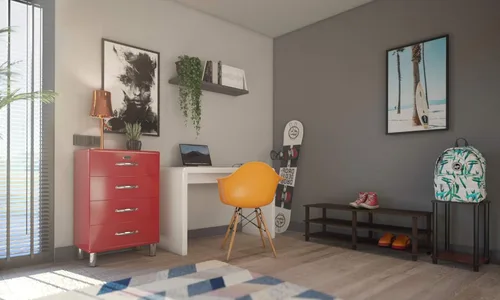 Miniatura 2 de Furinno TURN-S-TUBE - Soporte para TV, centro de entretenimiento de 3 niveles sin herramientas, consola de TV para televisores de hasta 46 pulgadas