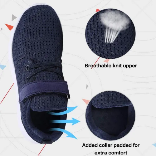 Miniatura 2 de TOEDNNQI Boys Girls Sneakers Kids Lightweight Breathable Strap Athletic Running Shoes for ToddlerLittle KidBig Kid