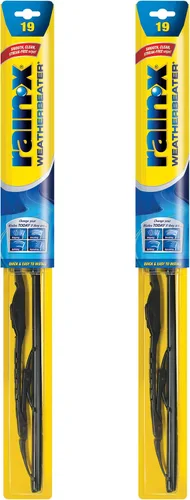 Rain-X 820153 WeatherBeater - Limpiaparabrisas de 19 pulgadas, repuesto de limpiaparabrisas para auto, cumple o supera los estándares de calidad y