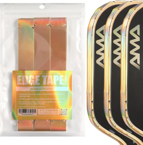 Cinta de protección para borde de pala de pickleball AMA Sport LaserEdge – Impresionante diseño que cambia de color - Protector de borde de la
