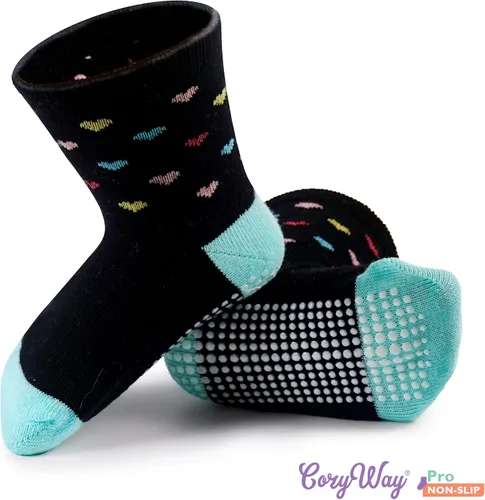 Miniatura 6 de CozyWay Non Slip Toddler Socks 612 Pairs with Grip for Boys Girls Baby Infants Kids Anti Skid Cotton Crew Socks 1-9 Years