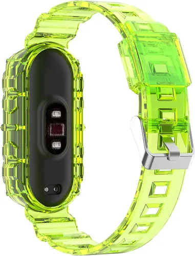 Miniatura 10 de REYDA Correa de silicona compatible con Xiao Mi Smart Band 7/Mi Smart Band 6/Mi Smart Band 5, suave y flexible y transpirable, pulsera de silicona