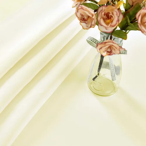 Miniatura 9 de Mantel redondo color crema, impermeable, resistente a las manchas, sin arrugas, poliéster de 210 GSM, lavable, lavable, lavable, para fiestas