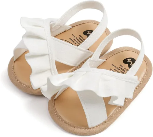 Miniatura 3 de RVROVIC Sandalias de primera calidad para bebés, niños y niñas, suela de goma antideslizante suave, zapatos de verano al aire libre para niños