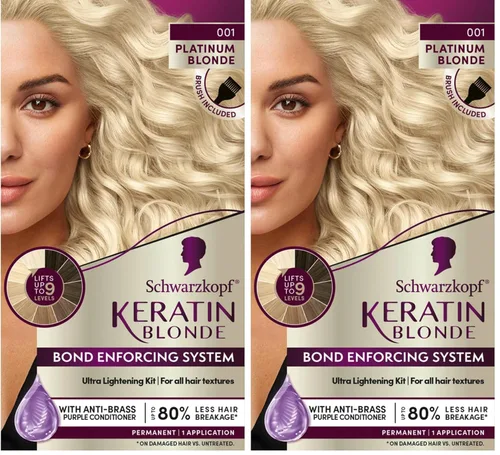 Miniatura 23 de Schwarzkopf Keratin Color - Tinte permanente para el cabello, 10.1 rubio ceniza extraclaro, 1 aplicación - Tinte permanente para el cabello