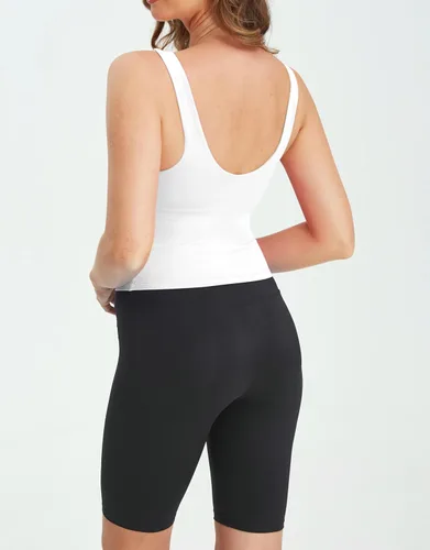 Miniatura 3 de Gauagbr Camiseta corta sin mangas con cuello cuadrado para mujer, a la moda, para gimnasio, yoga, entrenamiento, suave como la mantequilla