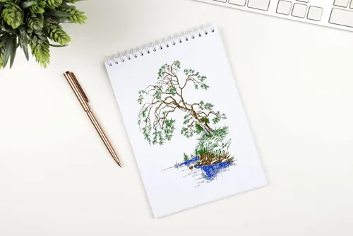 Miniatura 4 de Tree by The River Sellos transparentes para hacer tarjetas, álbumes de recortes, decoración de bricolaje, sello transparente de fondo para Estilo 1