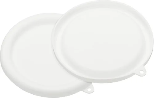 Miniatura 11 de uxcell 2 tapas de silicona para tazones de vidrio, máquina de helados, refrigerador, lavavajillas y microondas, color azul claro