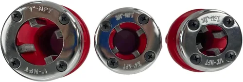 Miniatura 8 de (R) Herramienta de roscado de tuberías con mango de trinquete 3 muere 1/2 ", 3/4", 1" (NPT) fontanería