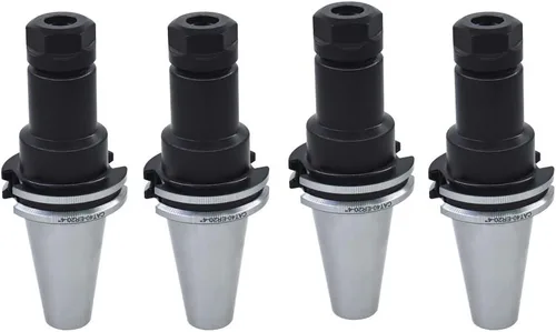 Juego de 4 portaherramientas CAT40 ER20, longitud de 4 pulgadas/3.937 in, soporte para molino para máquina de grabado CNC, torno de fresado
