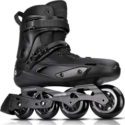 Patines en línea profesionales para mujeres y hombres, cuchillas de patines COSMOID para adultos, hombres y mujeres, talla 5-13, patines Negro