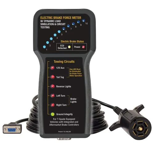 Miniatura 10 de Nuevo medidor de fuerza de freno eléctrico IPA #9107B (3ª generación) con simulación de carga dinámica y prueba de circuitos - para uso en vehículos