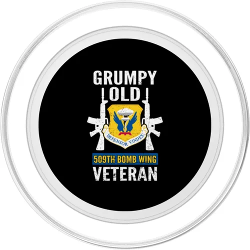 Miniatura 2 de Grumpy Old 509th Bomb Wing Retired US Veteran Military PopSockets MagSafe PopGrip for iPhone