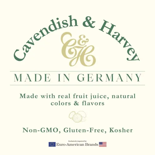 Miniatura 2 de Cavendish & Harvey Gotas duras de caramelo de naranja afrutada Lata de 5.3 onzas