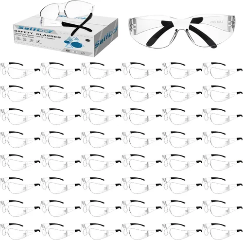 Salfboy Gafas de Seguridad Ansi Z87.1 Gafas de Seguridad Transparentes a Granel Lentes Resistente al Impacto Gafas Protectoras para Hombres y
