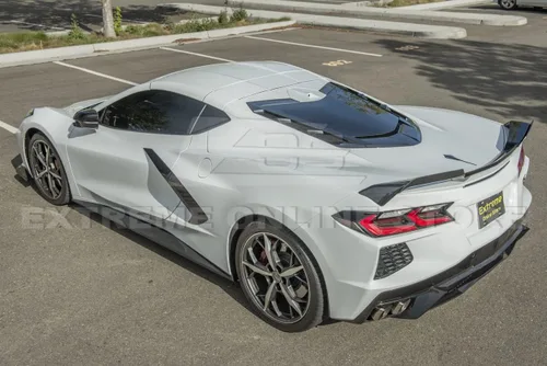 Miniatura 5 de Repuesto para modelos Chevrolet Corvette C8 2020 Par de mimbres adicionales de alerón de tapa trasera de maletero estilo Z51