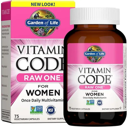 Miniatura 8 de Garden of Life Multivitamínico para mujeres, código de vitamina crudo para mujeres, una vez al día, hierro de alimentos integrales, probióticos