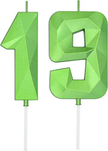Miniatura 40 de DERVENTA Velas de cumpleaños con números grandes, 3D, color rosa, 3.7 pulgadas, decoración para tartas de fiesta, 1 pieza (número 3 rosa)