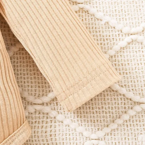 Miniatura 5 de Ropa de bebé niña recién nacida manga larga con volantes mameluco falda corta pantalones pantalones Leporad diadema trajes para bebés