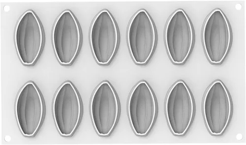 Miniatura 2 de Silikomart "Cacao 30" Silicone Mold with 12 Cavities, Each 2.63 x 1.45 x 1.02" High