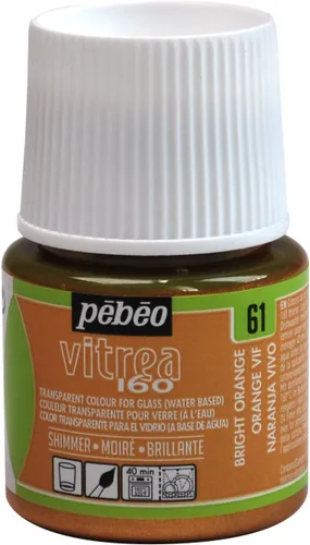 Miniatura 25 de Pebeo Vitrea 160 - Pintura para vidrio brillante, botella de 45 ml - Azul lapislázuli