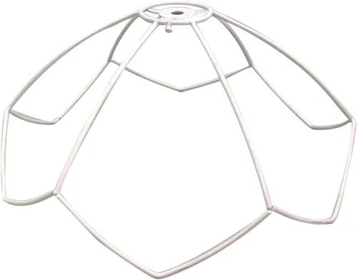 Gralara Pantalla de lámpara Marco Anillo de jaula de alambre Sombras de lámpara DIY Soporte práctico Cubierta de luz Lámpara Vintage Jaula Pantalla