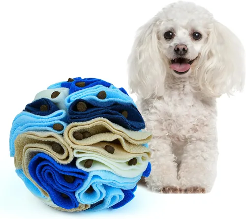 Miniatura 30 de Pelota de olfateo para mascotas, bola interactiva para perros ciegos, entrenamiento para aliviar el estrés, juguetes de enriquecimiento para perros