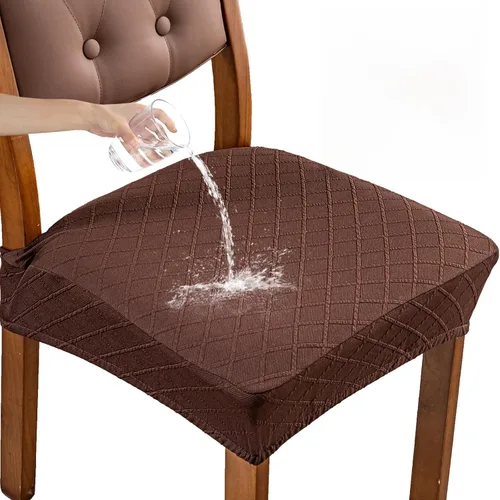 Miniatura 32 de Genina Fundas de asiento impermeables para sillas, fundas de asiento para sillas de comedor, fundas para sillas de cocina, fundas para sillas