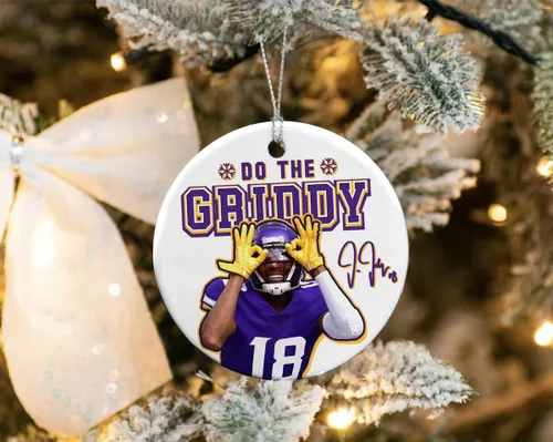 Miniatura 3 de Jefferson Griddy Justin - Adornos navideños para decoración del hogar – Do The Griddy – Cumpleaños, Navidad, padre, madre, regalos