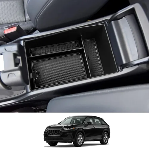 Miniatura 9 de CDEFG Bandeja organizadora de consola central HR-V 2025 2026 para Honda HR-V 2023-2026, accesorios para consola media, bandeja de reposabrazos, caja