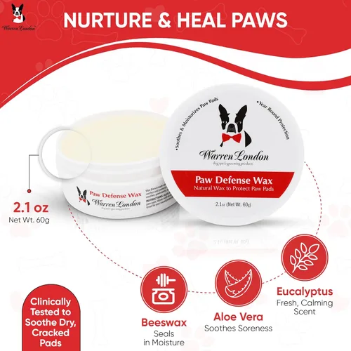 Miniatura 3 de Warren London Caja de regalo del spa definitivo para perros – Kit de aseo y mimo de 8 piezas Mantequilla hidratante, lavado de mantequilla