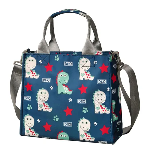 Miniatura 12 de Bolso pequeño impermeable para pañales, bolso de mano, bolso de viaje mini, bolso multifunción para bebé, bolso cruzado de mano (Elefante Azul)