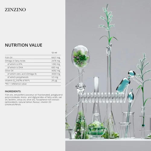 Miniatura 2 de Zinzino BalanceOil+ AquaX - Omega-6:3 óptimo, contribuye a la función normal del cerebro y al sistema inmunológico, mantiene EPA y DHA - 10.1 fl oz