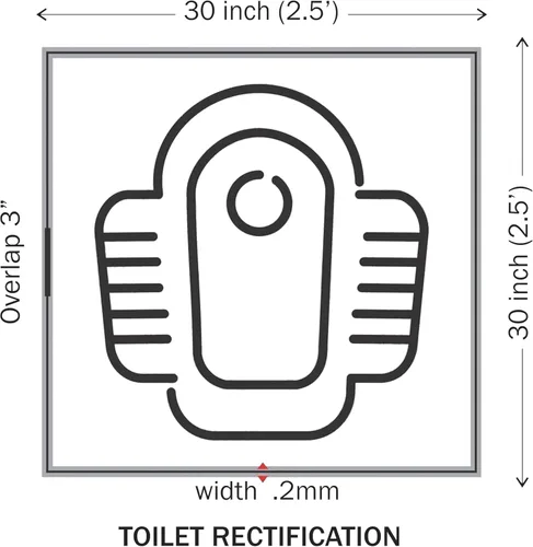 Miniatura 7 de Treemaison Tira de aluminio 1 pulgada Paquete de 4 Tira de aluminio Vastu para inodoro Remedio de tira Vastu Ancho - 0.984 in, Grosor