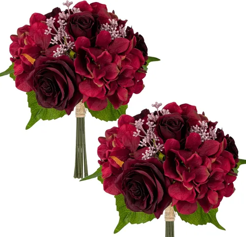 Ramo de rosas artificiales de seda de 12 pulgadas, flores artificiales de rosas rojas falsas para el día de la madre, novia, boda, fiesta, festival,