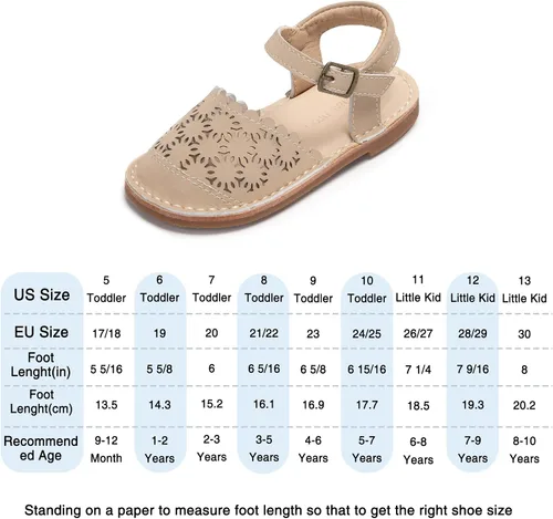 Miniatura 82 de THEE BRON Sandalias cómodas para niñas, zapatos para niños, sandalias rellenas
