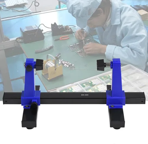 Miniatura 2 de Joyzan - Soporte para placa de circuito, kit de sujeción ajustable para soldadura PCB Printed Assembly Stand Clamp Repair Tool 360 ° Rotation