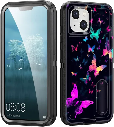 Miniatura 72 de Funda para iPhone Air con soporte integrado, a prueba de golpes, polvo y caídas, 3 capas, grado militar, funda protectora para iPhone Air de 6.5